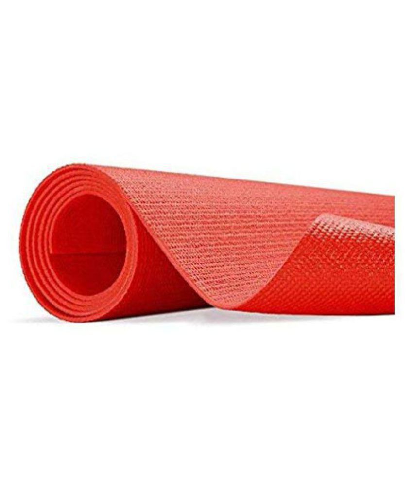 Fitness Life 4mm PVC Free, EVA Yoga Mat optimal stability Longevity Soft , Firm (Red) Buy