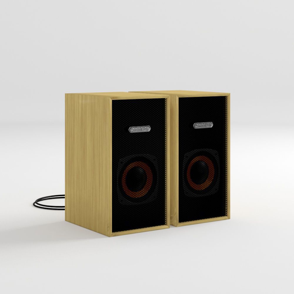 Buy Quantum WaveLP02 2.0 Wooden Multimedia Speakers For Laptop