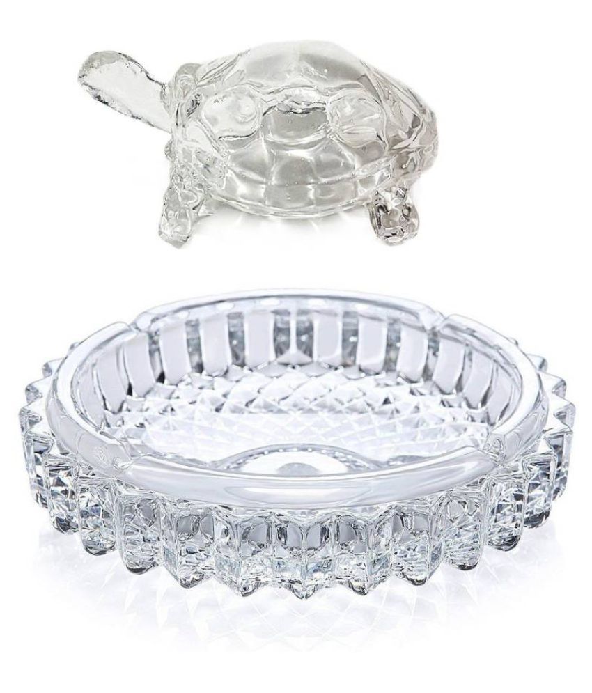     			RAHUL NAVI COLLECTION  Imported Glass Crystal Tortoise In Plate