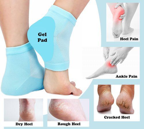 SHOPEPRO VS-GELHEEL.70 Anti Crack Heel Gel Socks Insoles Free Size
