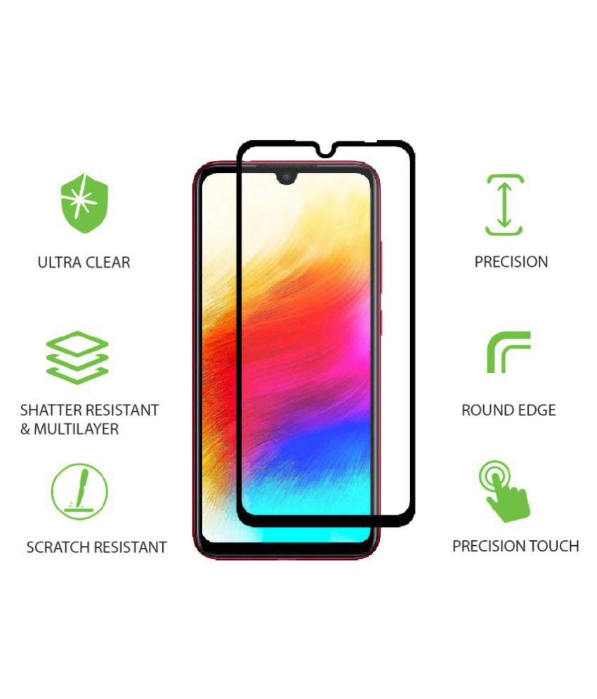 Xiaomi Redmi Note 7 Tempered Glass Screen Guard By Rainbow 11D Edge to ...