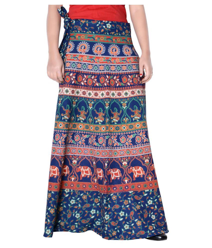     			Sttoffa Cotton Wrap Skirt - Blue