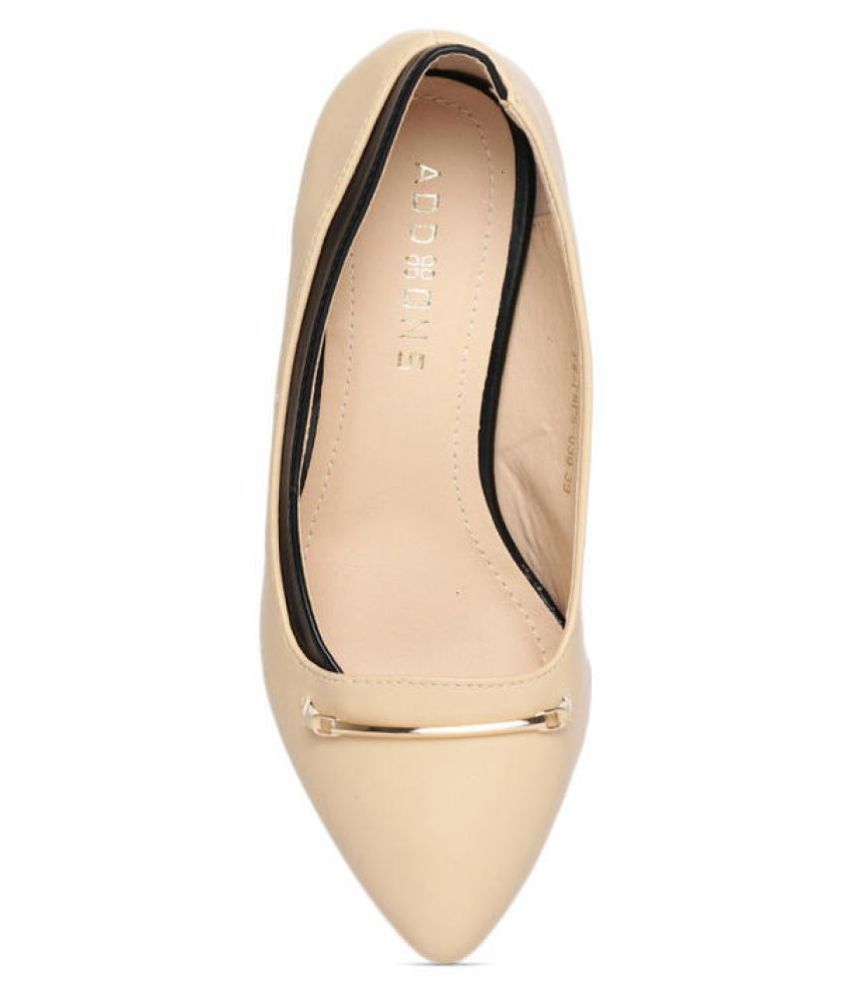 cream block heels wide fit