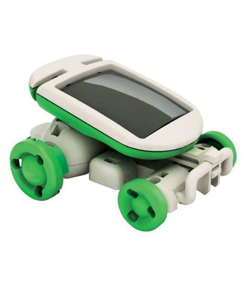 Miracle Educational 6 in 1 Solar Power Energy Robot Toy Kit, White