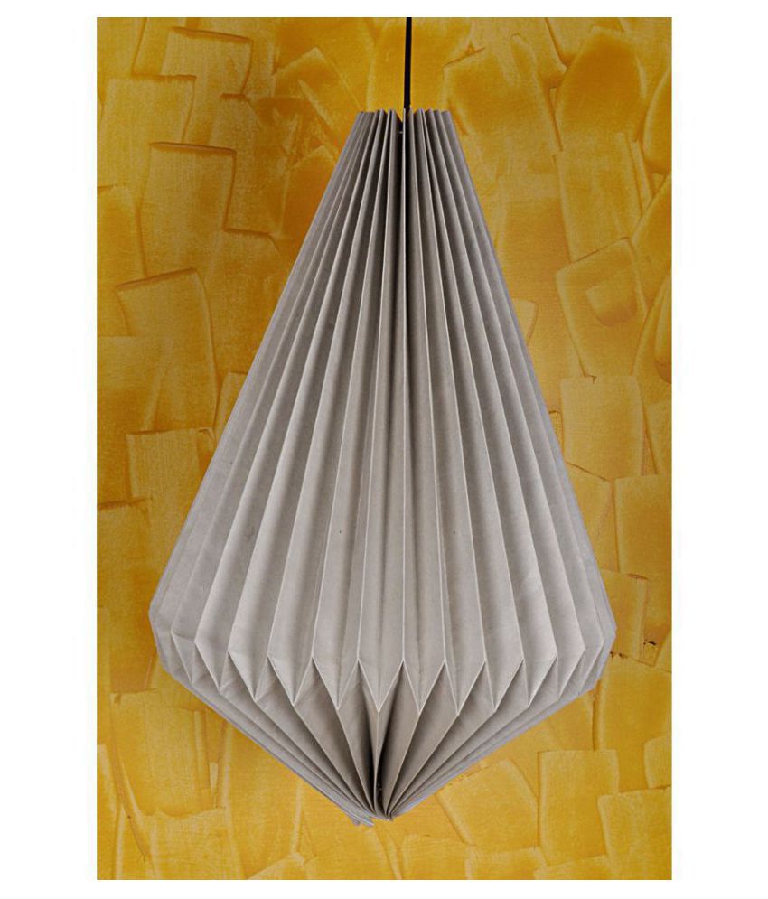 Lal Haveli Paper Decorative Hanging Lantern Ceiling Lamp Pendant Beige Pack Of 1