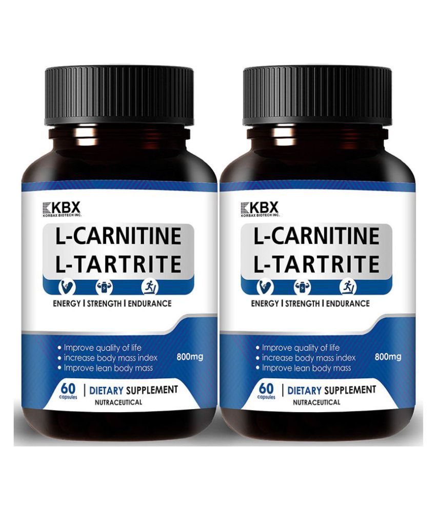 KORBAX BIOTECH L Carnitine LTartrate For Weight Loss 120 no.s