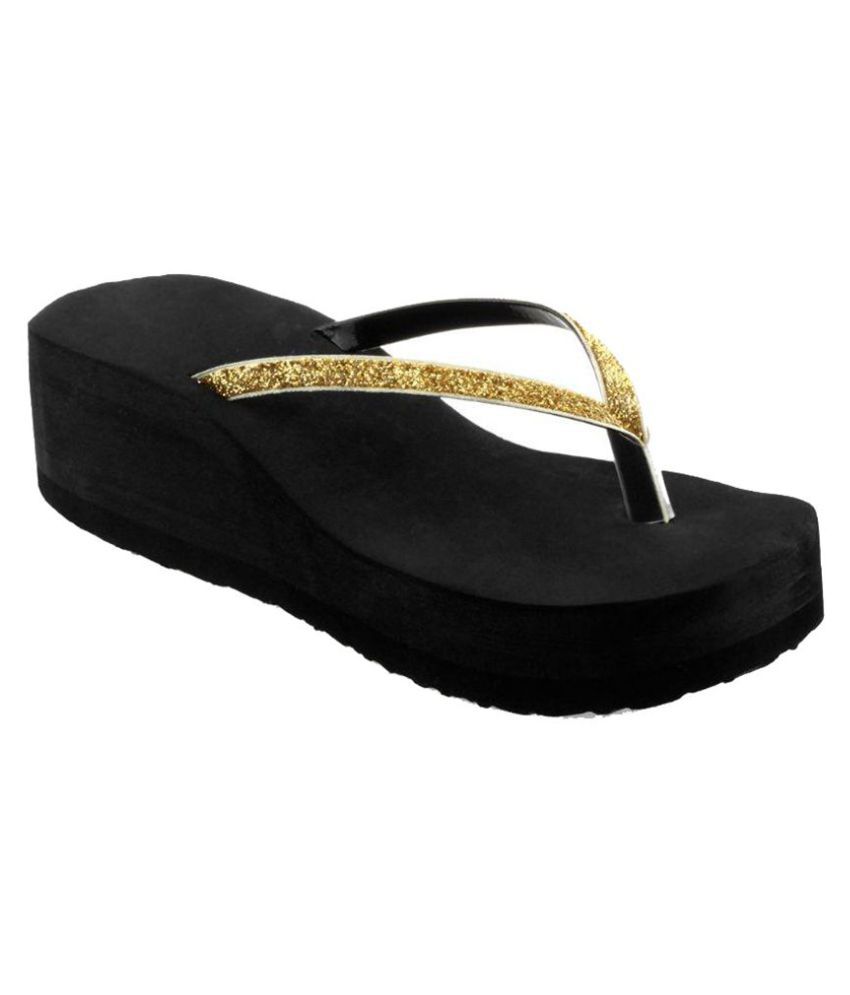     			Shoe Lab Gold Slippers