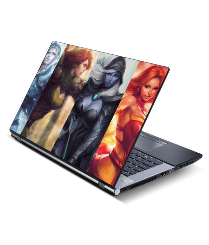 100yellow Dota 2 Gaming Laptop Skins Sticker Decal 15.6 Inch for HP