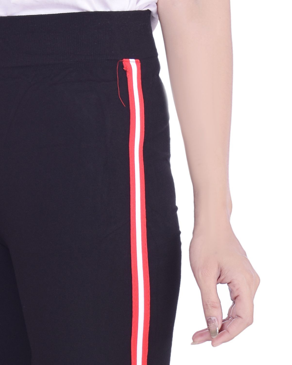 black cotton jeggings