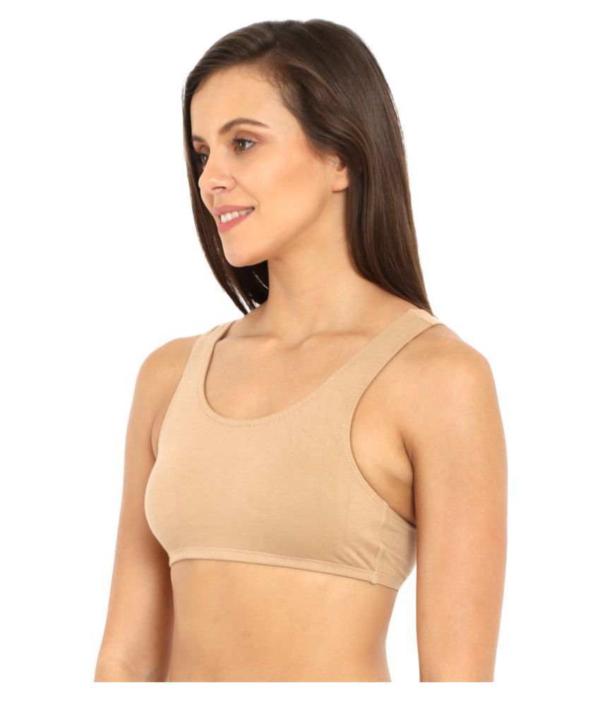 Buy Jockey Beige Sports Bra Online At Best Prices In India Snapdeal