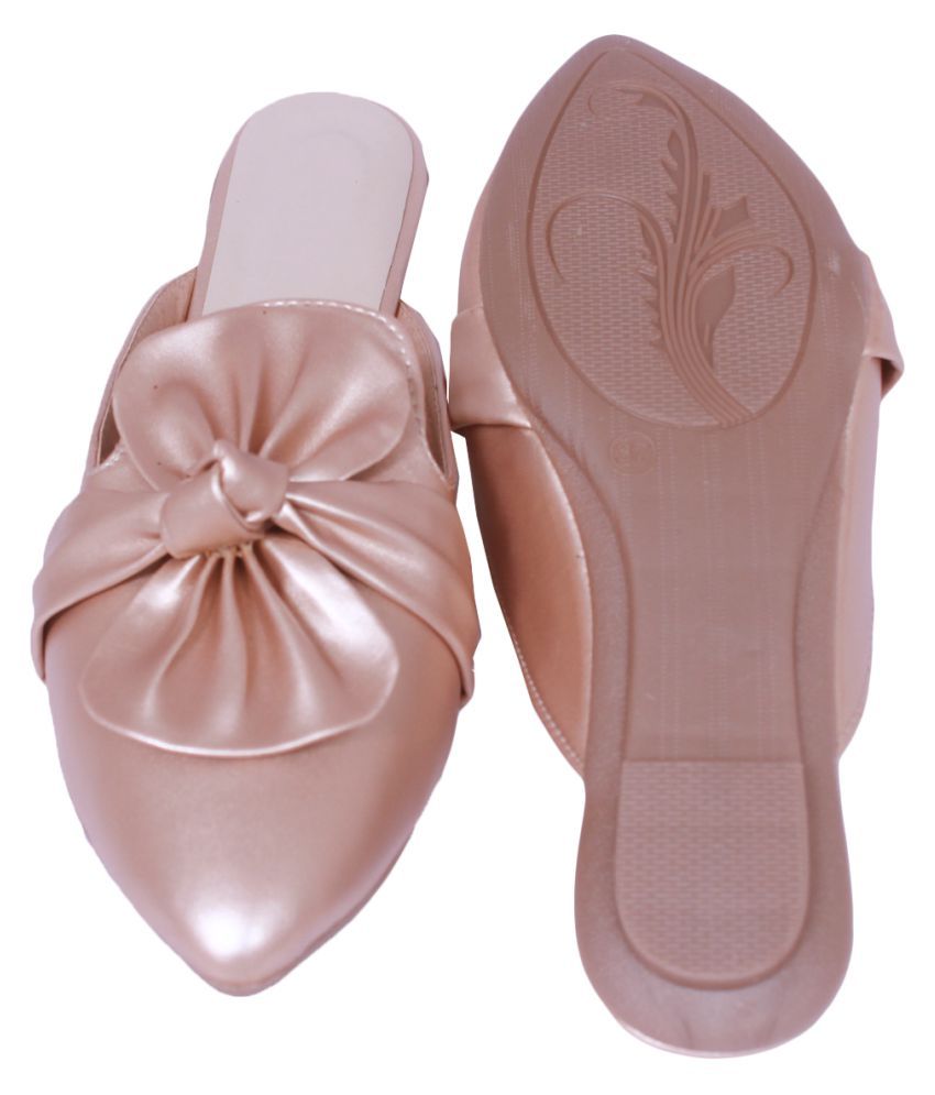 champagne colored flats