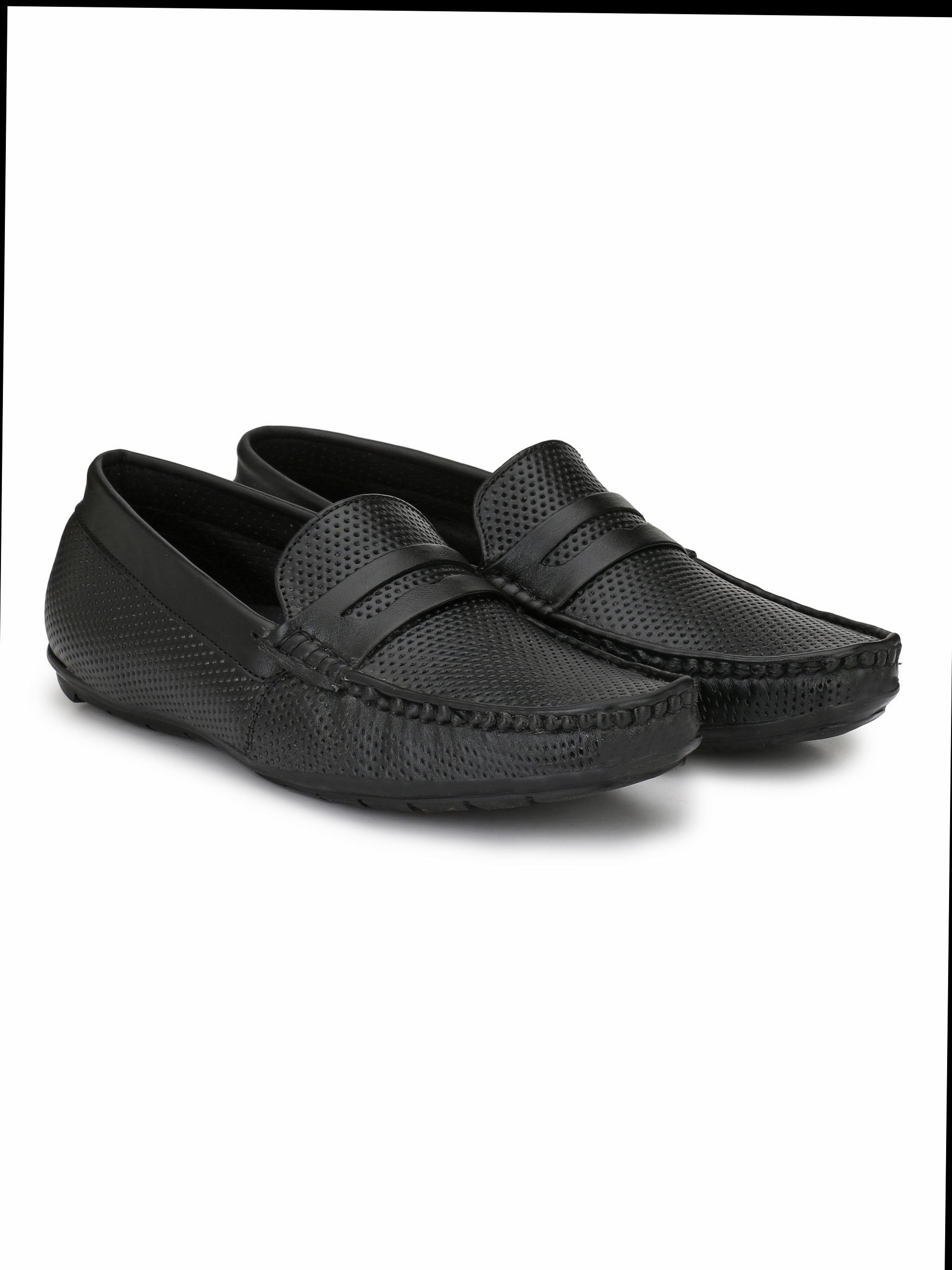 mens black loafers 10.5