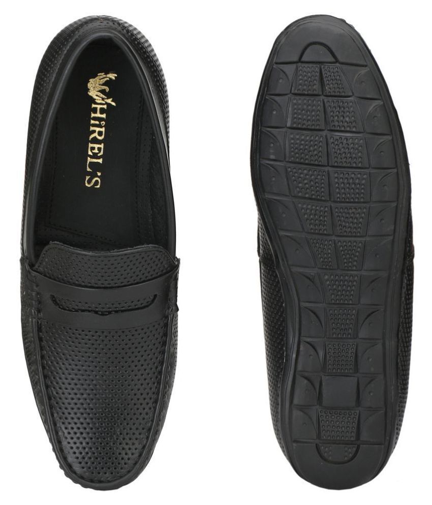 mens black loafers 10.5