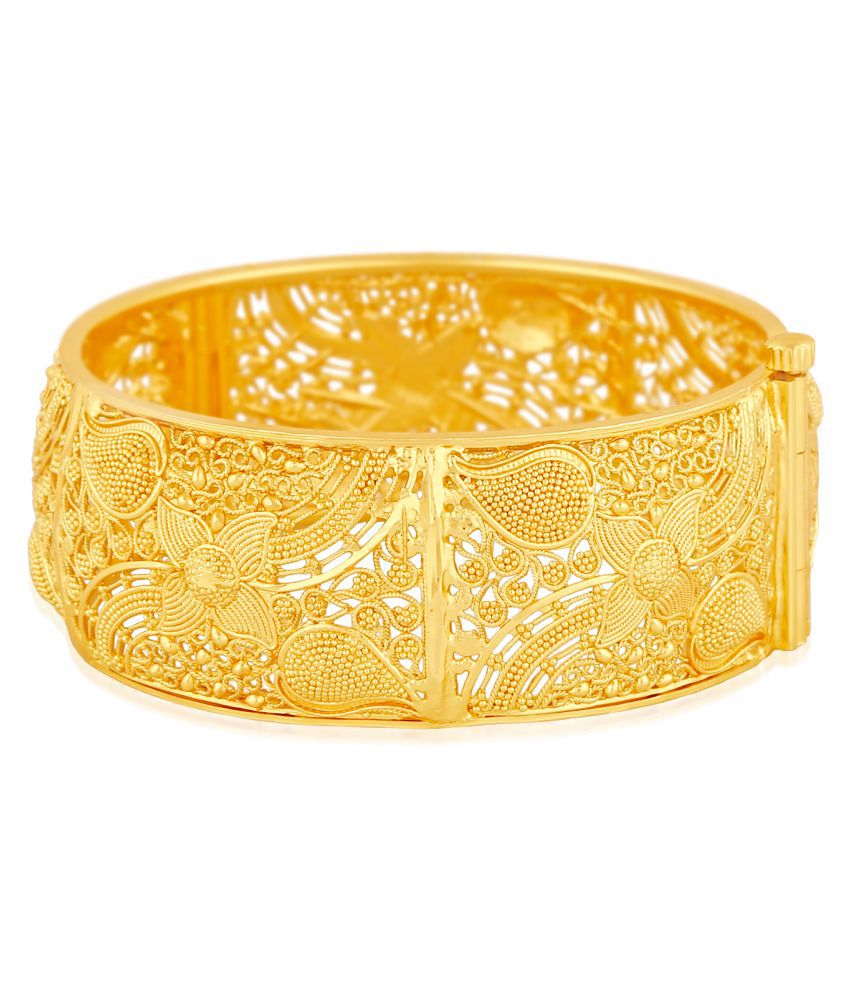 Apara Gold Plated Traditional Forming Bangle Kada Jewellery for Women ...