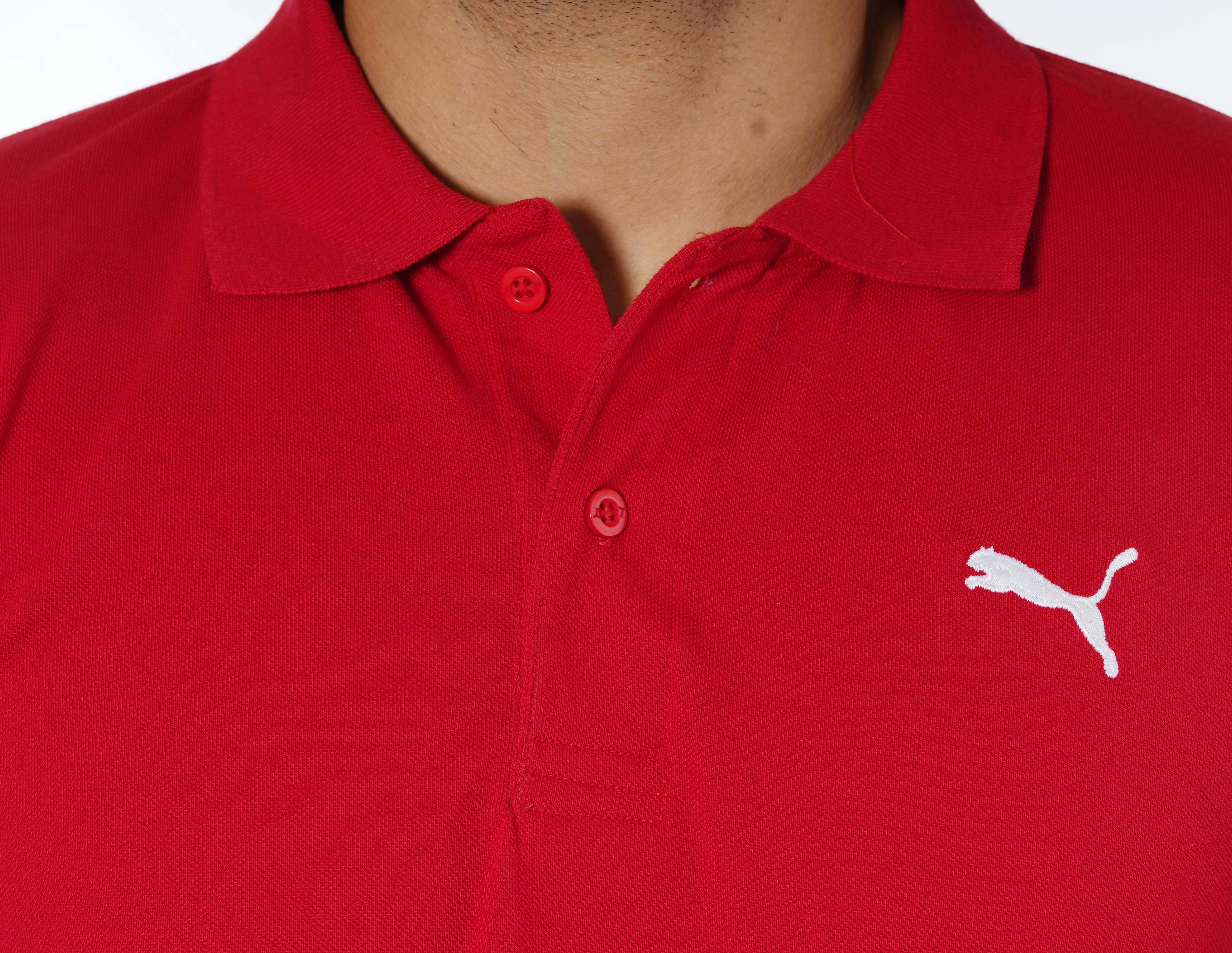 Puma Red Cotton T-Shirt - Buy Puma Red Cotton T-Shirt Online at Low ...