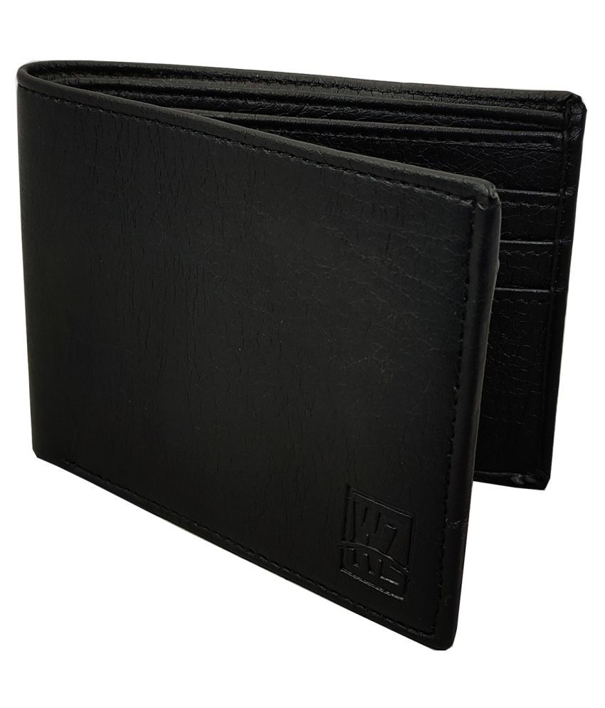     			WENZEST PU Black Formal Short Wallet