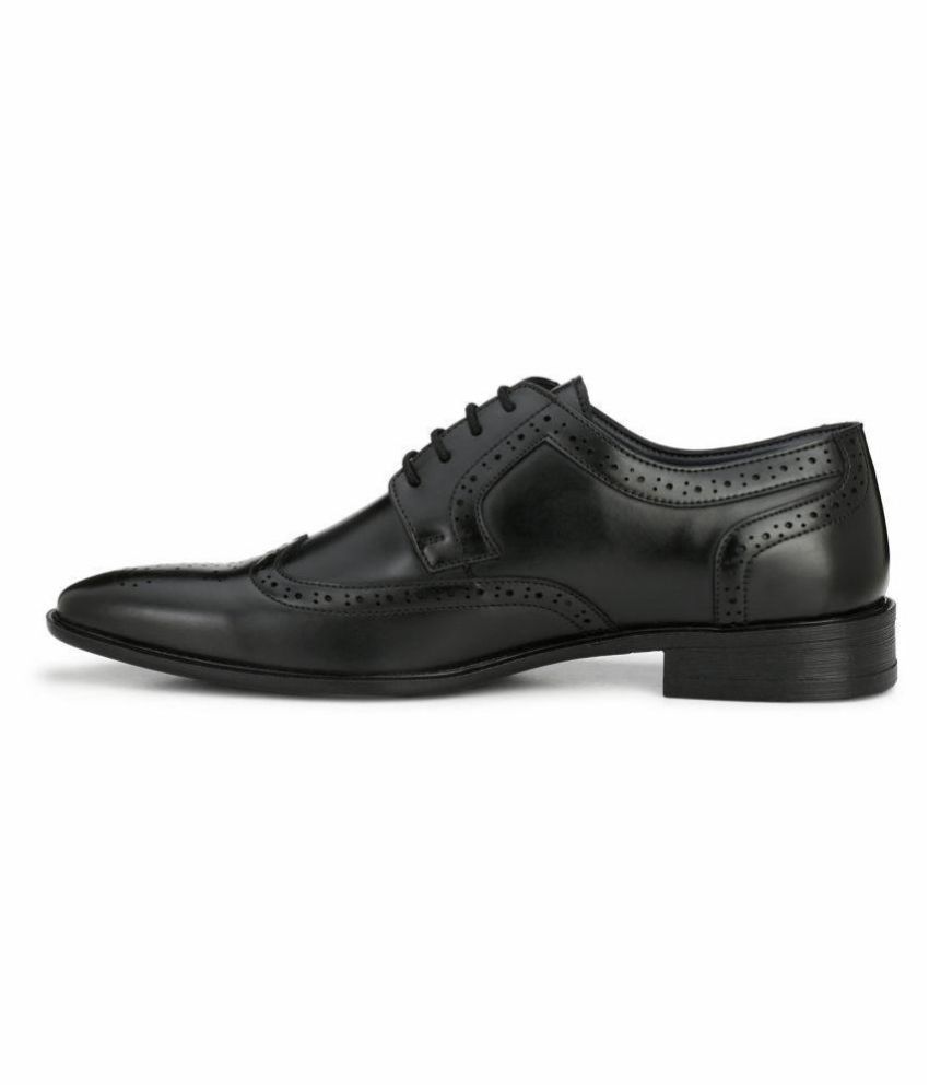 alberto torresi black formal derby shoes