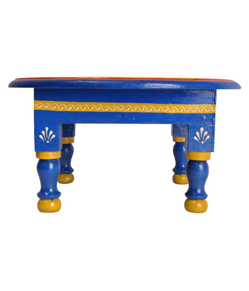 Lalhaveli Wooden Small Side Tables for Small Spaces/Kids Study Table12 x 12 x 6 Inch