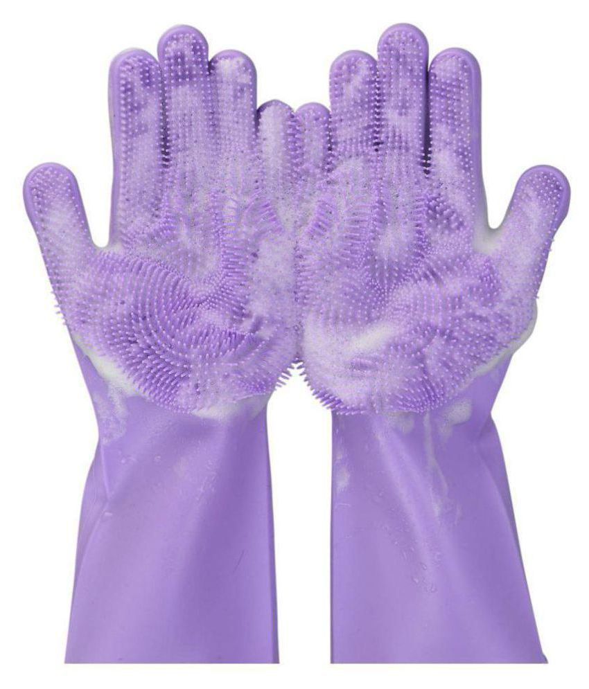 sell4you Latex Standard Size Cleaning Glove 2 Pcs Hand Gloves Buy