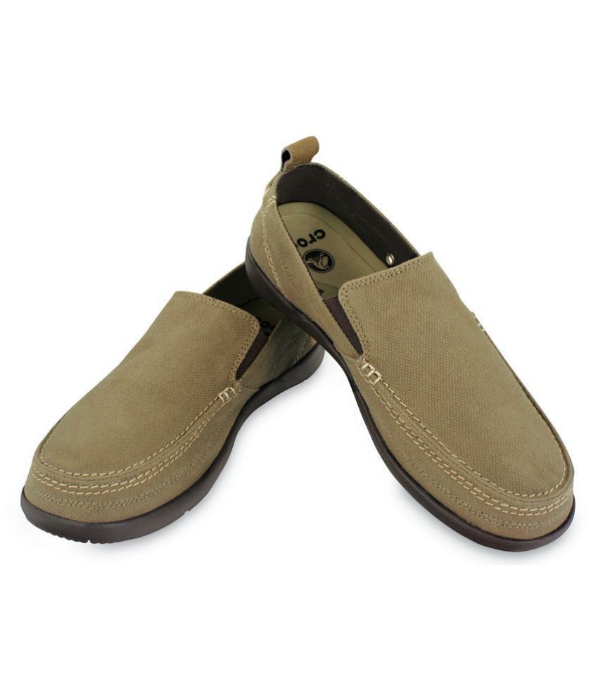 Crocs Standard Fit Brown Loafers - Buy Crocs Standard Fit Brown Loafers ...
