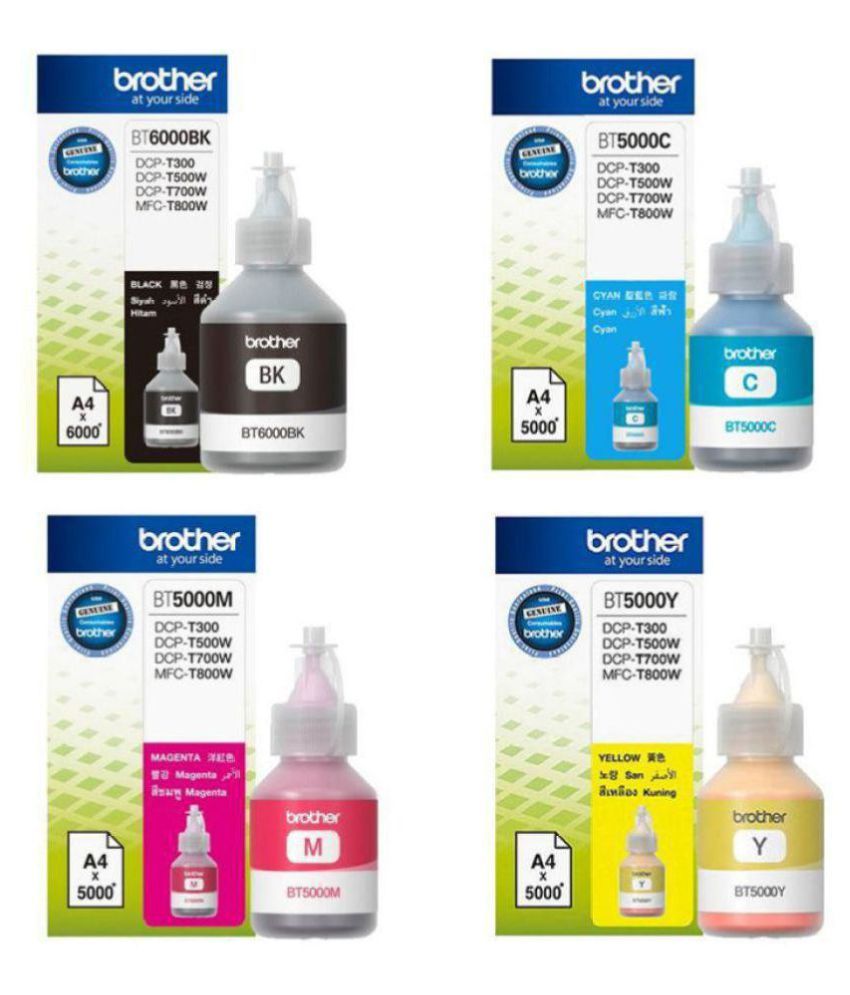 Buy intop Brother Ink Multicolor Pack of 4 Ink bottle for Brother