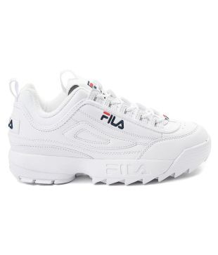 white fila running shoes