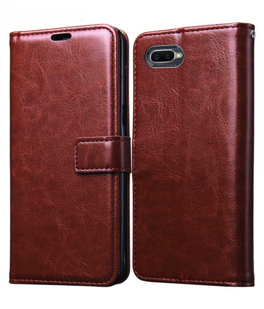 Realme C2 Flip Cover by XORB Brown Flip Covers Online at Low Prices
