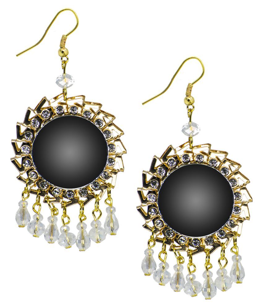 Steeplook Beautiful Golden Sunflower Shape Earrings With Hanging