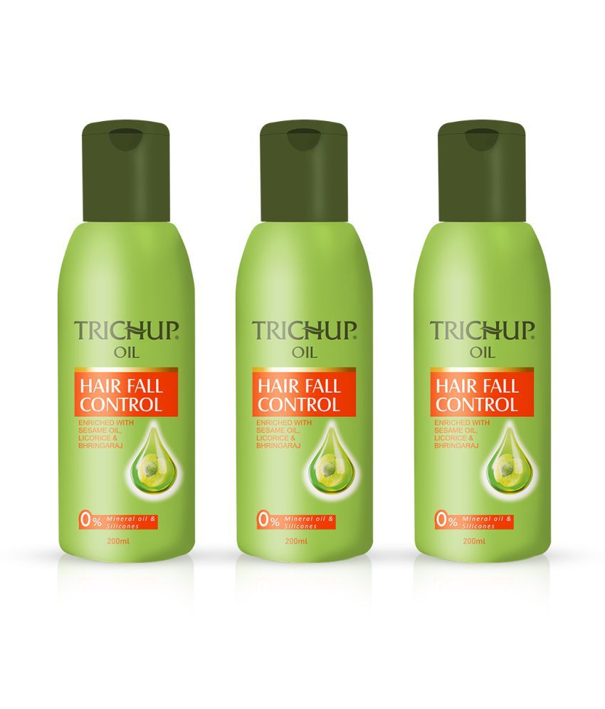 Trichup Hair Fall Control Herbal Hair Oil (200 mL X 3 ...