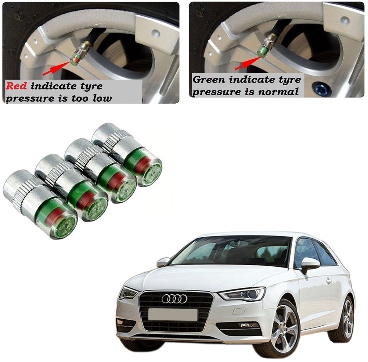 car tyre pressure valve caps