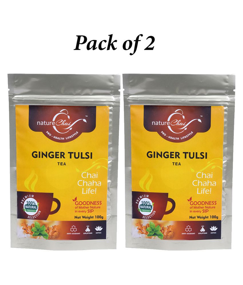    			nature Chai Ginger Tulsi Tea Loose Leaf 100 gm Pack of 2