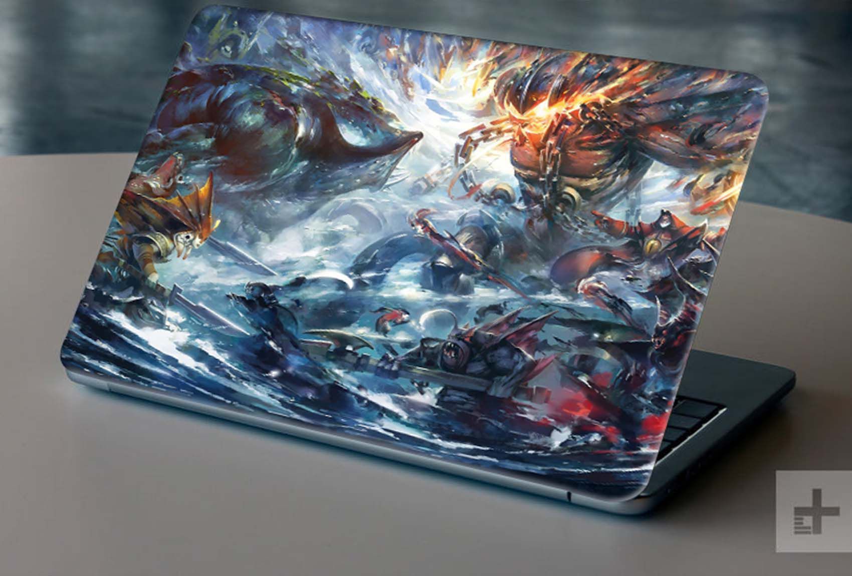 100yellow Dota 2 Gaming Laptop Skins Sticker Decal 15.6 Inches for Dell