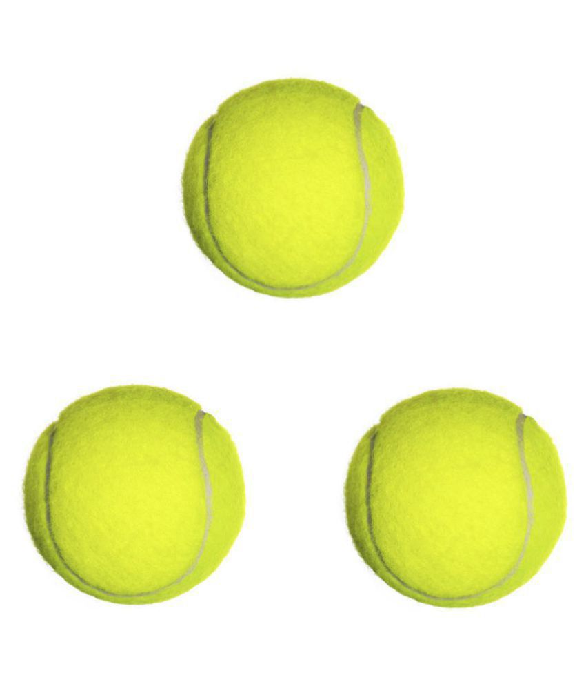     			Emm Emm Pack of 3 Pcs Green-Yellow Cricket Tennis Balls