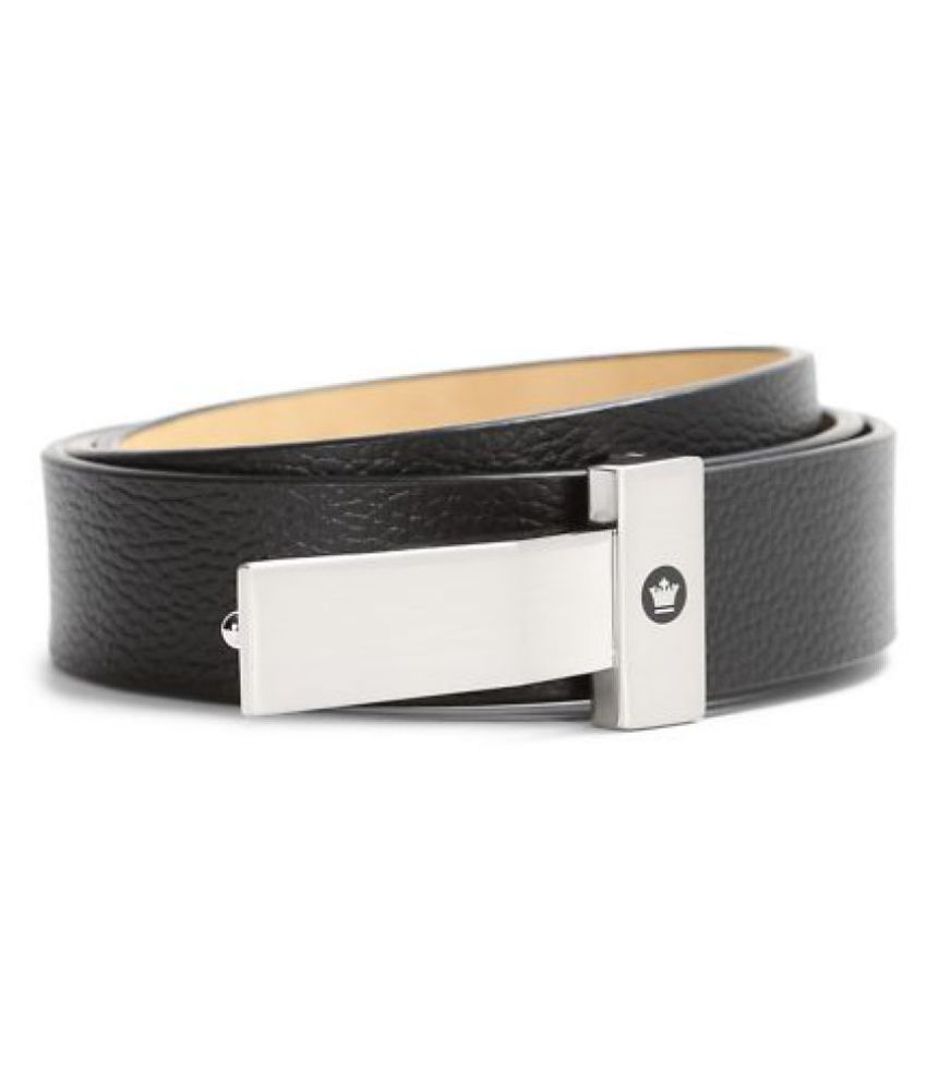 Louie Philippe Black Leather Formal Belt: Buy Online at Low Price in India - Snapdeal