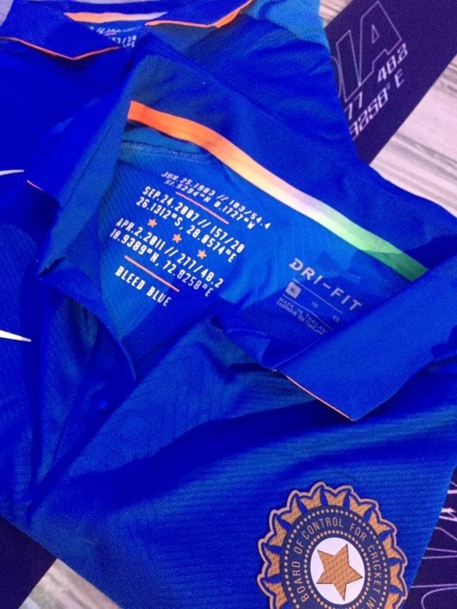 2011 world cup india jersey