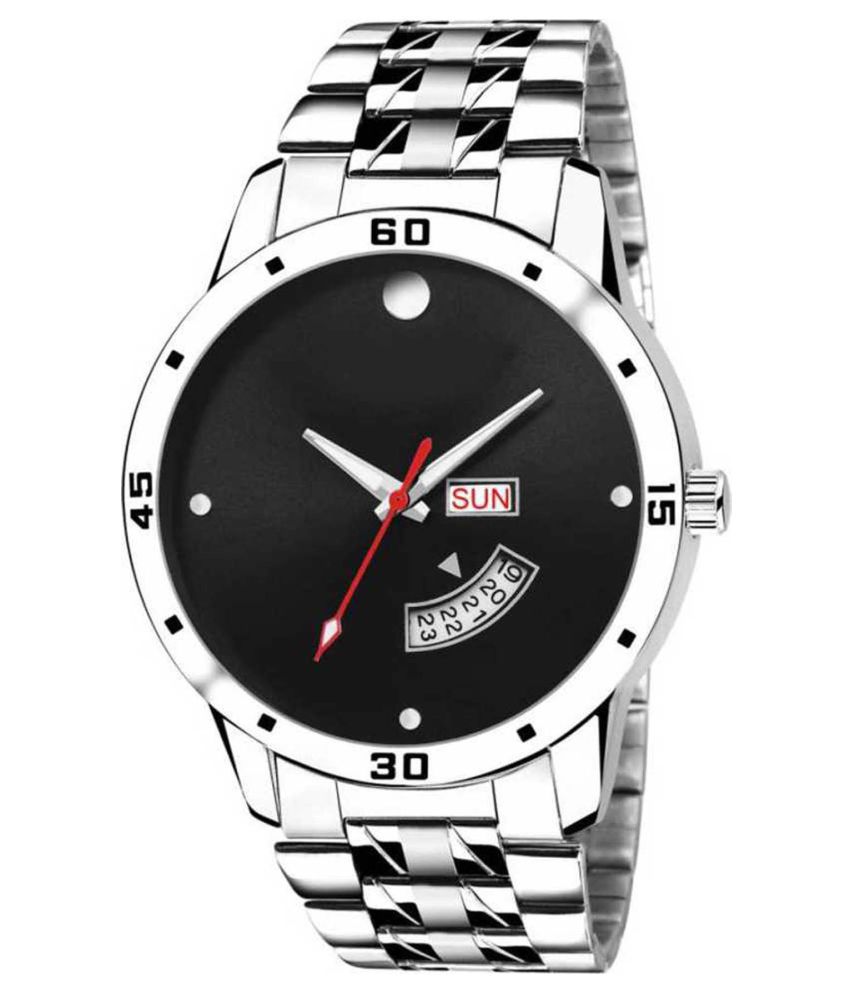     			newmen 2024-BK Day and Date Stainless Steel Analog Men's Watch
