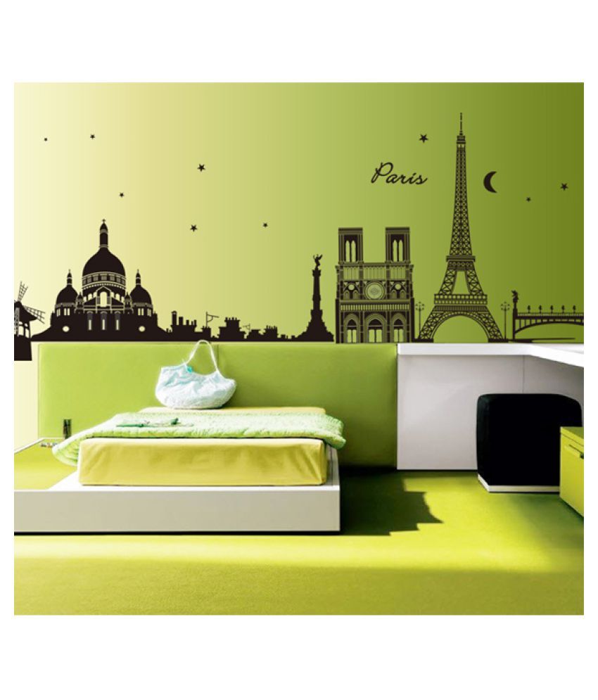 Hot Home Decor Paris Eiffel Tower Removable Decal Room Wall