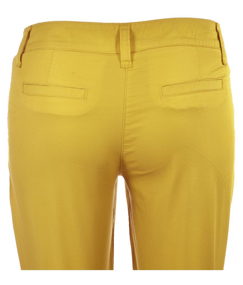 yellow chino pants