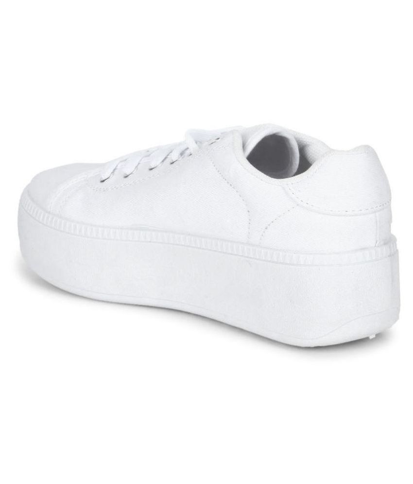 Truffle Collection White Casual Shoes 
