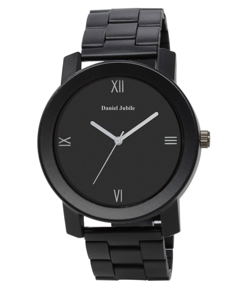 Daniel jubile Steel Chain Black Stainless Steel Analog Men's Watch ...