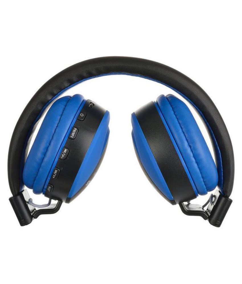 Buy Head Kik Redmi Qin1 Bluetooth Over Ear Headset with Mic Blue Online