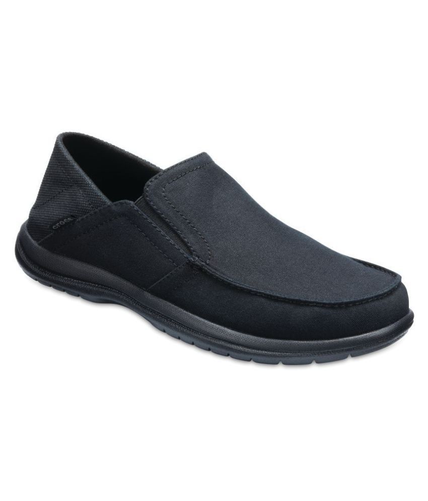 new look chunky croc loafer in black