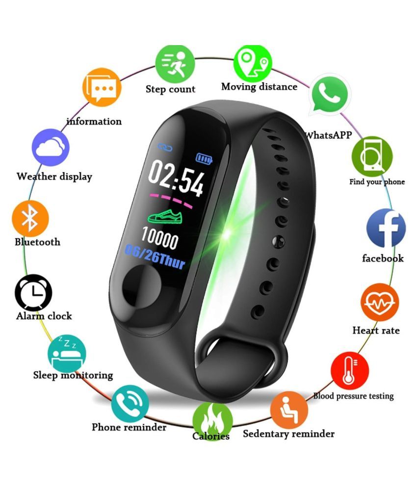 smart fitness tracker bracelet watch