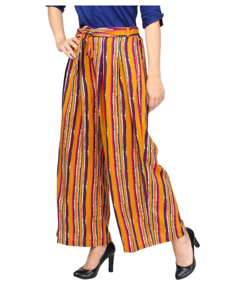 Buy Trinayan Rayon Palazzos Online at Best Prices in India - Snapdeal