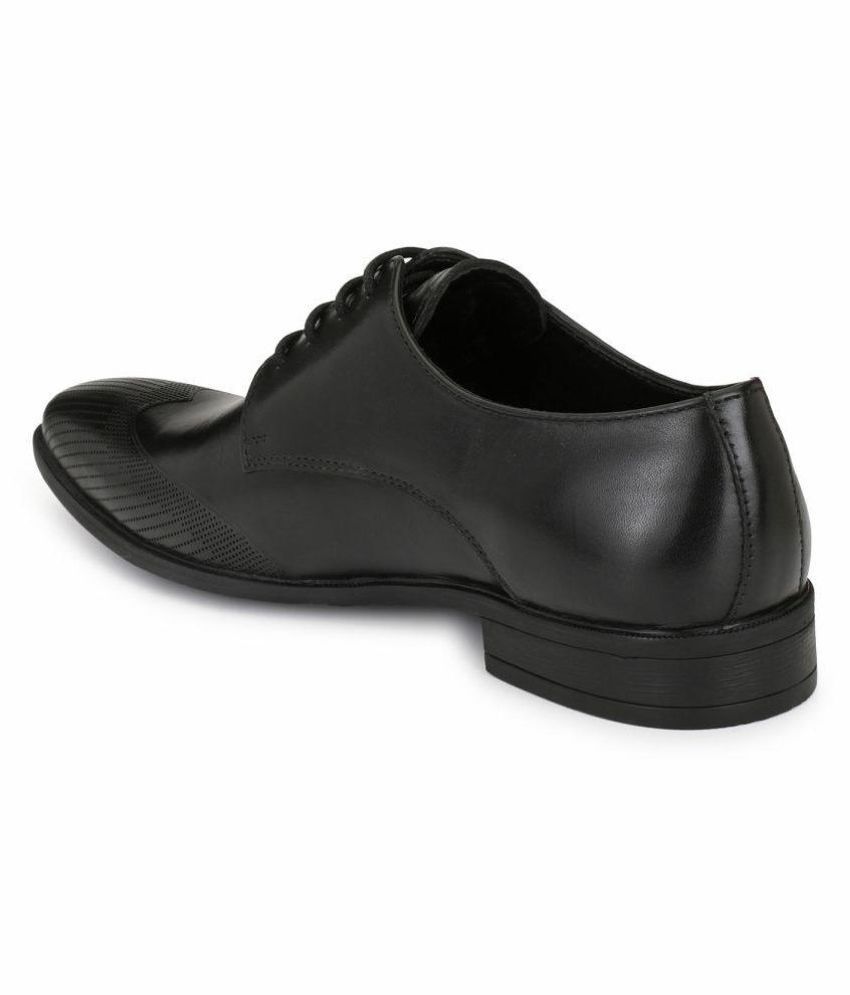 alberto torresi black formal derby shoes