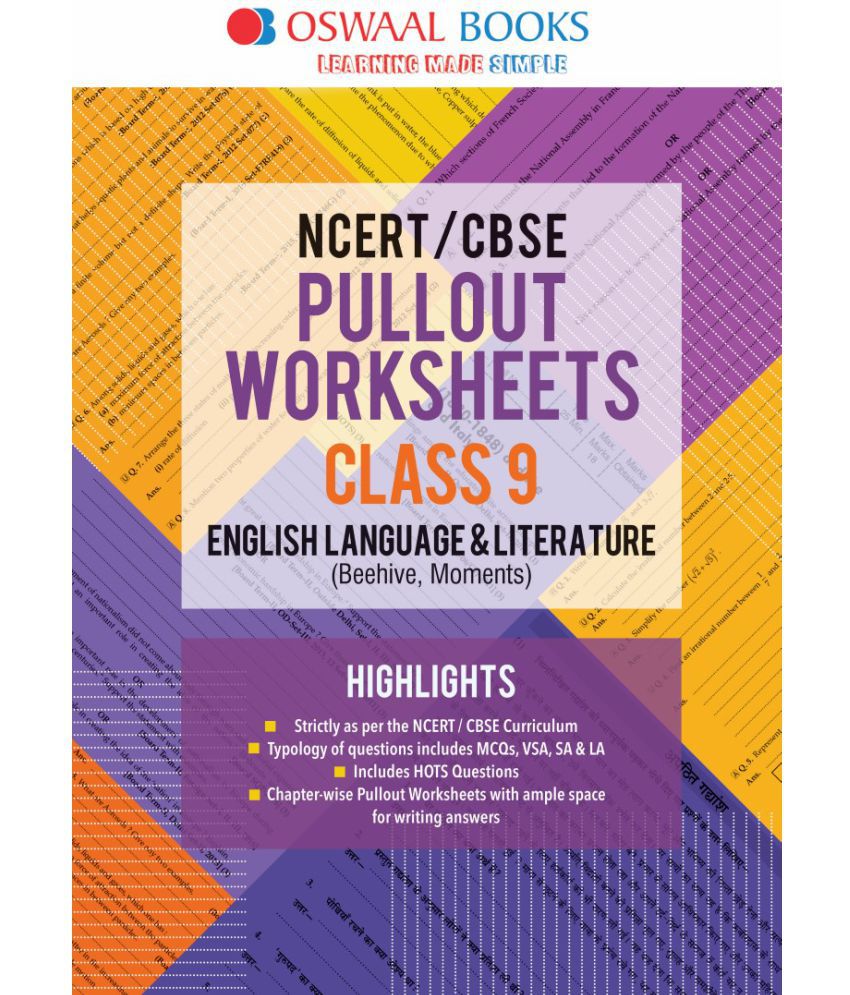 Oswaal Cbse Cce Pullout Worksheets English For Class 7
