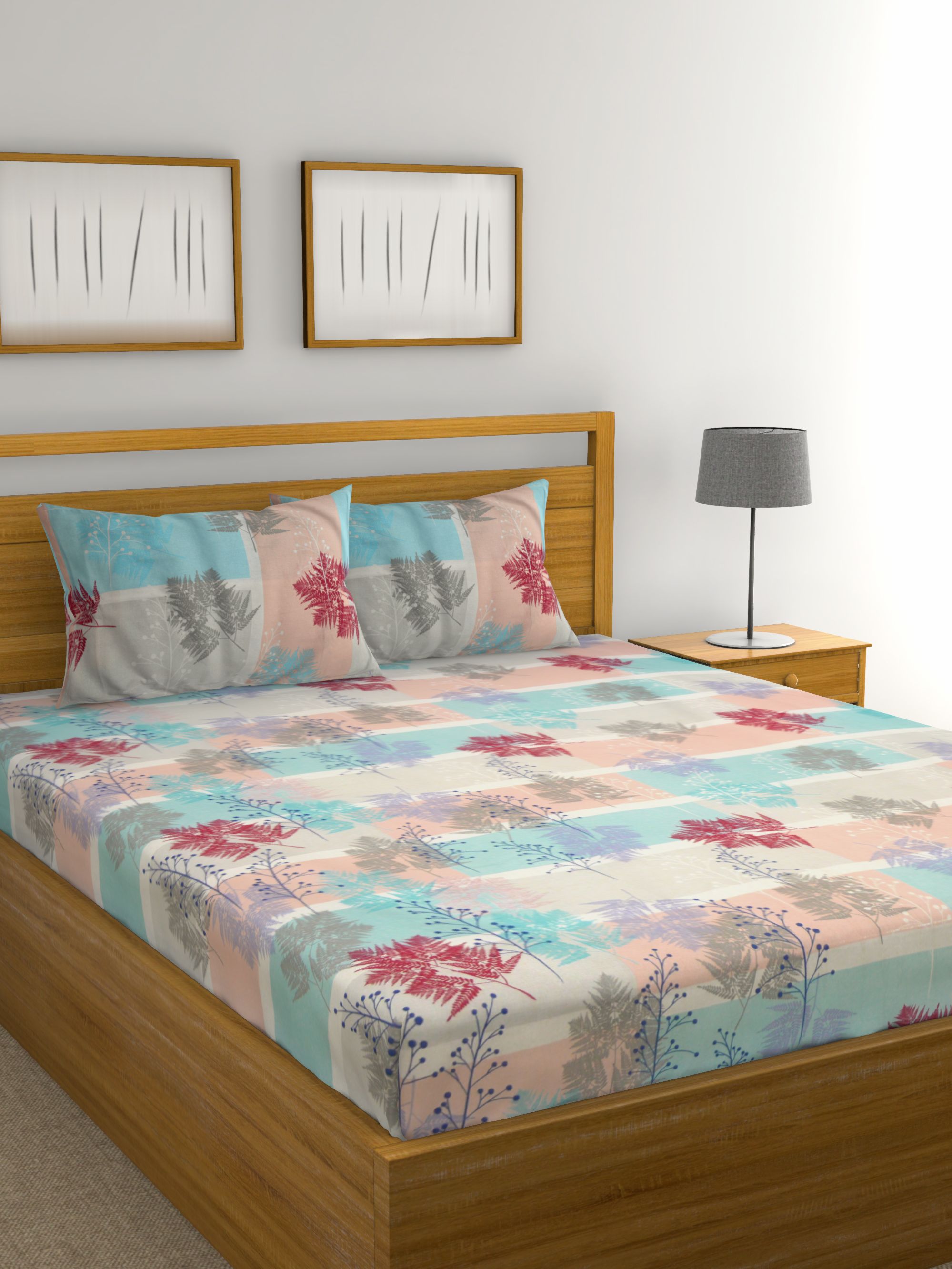 Raymond Home Cotton Double Bedsheet with 2 Pillow Covers Buy Raymond