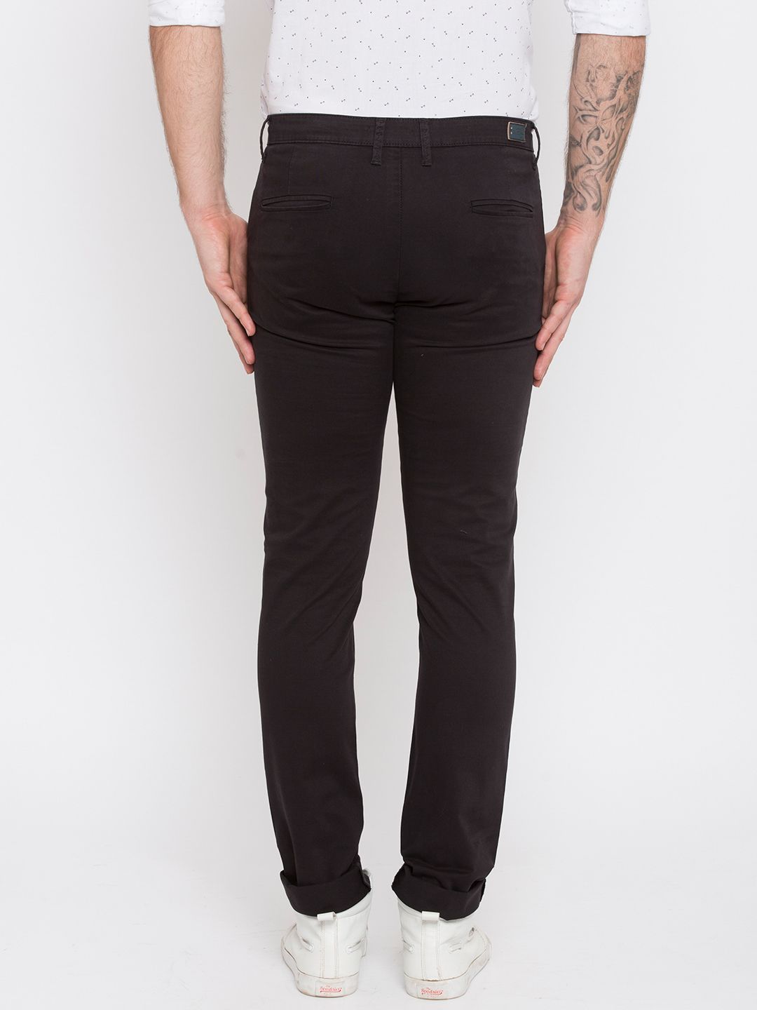 spykar slim fit cotton joggers