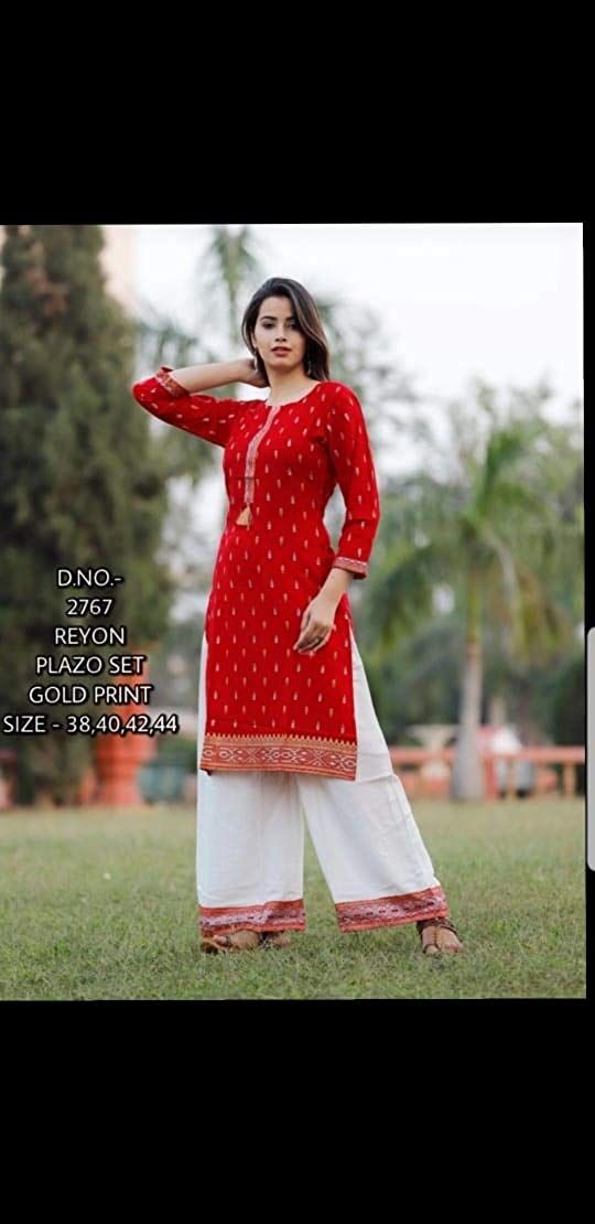 snapdeal kurti plazo set
