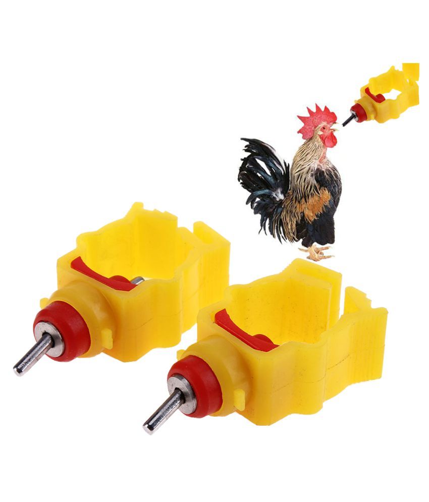 10pcs Automatic In Poultry Water Nipple Drinker Feeder For Chicken